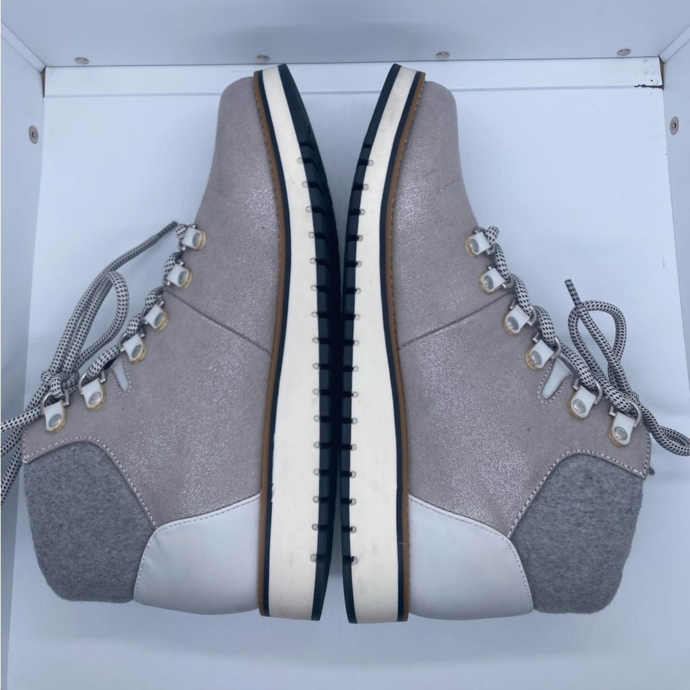 White Mountain Clifton Grey Ankle Boots Size 9.5 - Picture 5 of 10